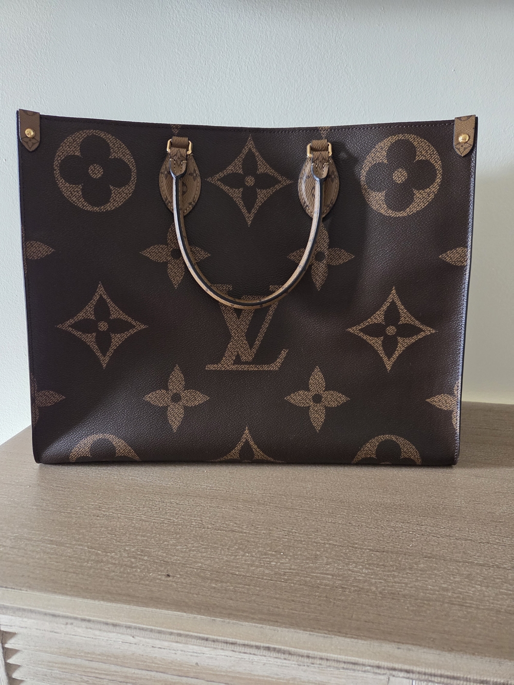 Louis Vuitton Brown Monogram On The Go Tote GM